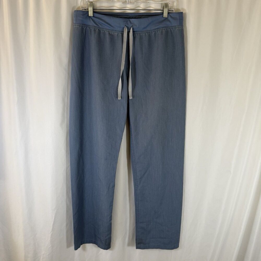 Figs Scrub Pants Women's Medium Baby Blue Pull On Drawstring Pockets